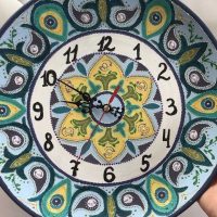 gražaus sieninio laikrodžio dekoro paveikslo „pasidaryk pats“ versija