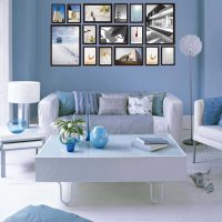 DIY bright decoration of the living room photo