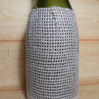 the idea of ​​chic bottle decoration with twine picture