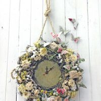 do-it-yourself version of the original decoration of a wall clock photo