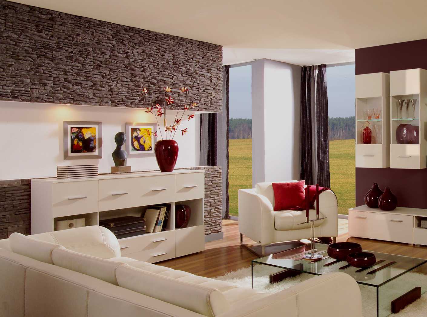 do-it-yourself idea of ​​a beautiful living room decor