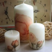 do-it-yourself version of the original decoration of candles picture
