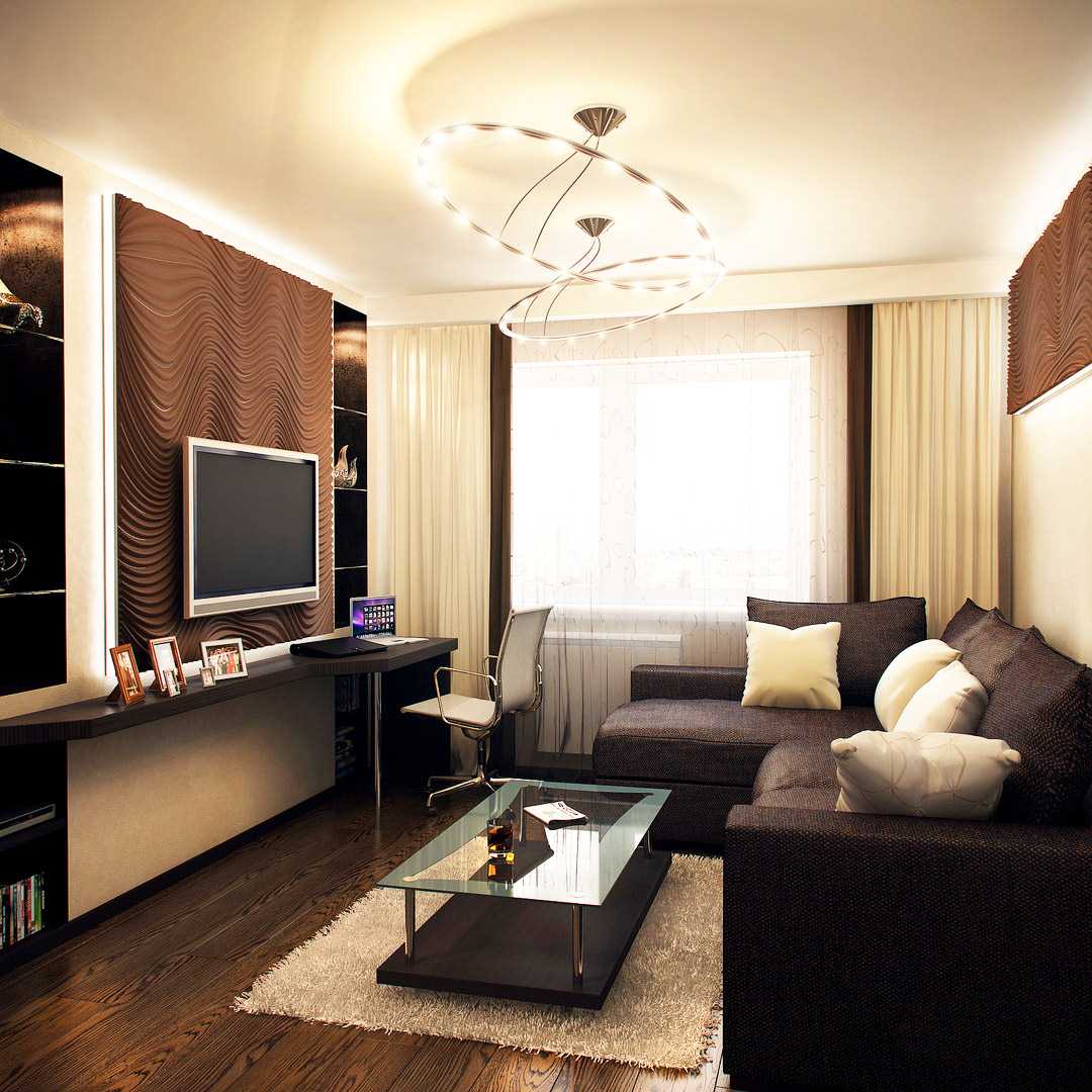 the idea of ​​light decoration of the living room with your own hands