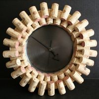 do-it-yourself version of an unusual decoration of a wall clock photo