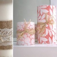 Foto di idee per la decorazione di candele leggere fai da te