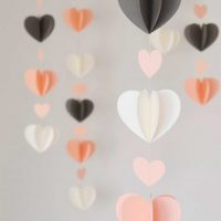 version of a beautiful room decoration with paper picture