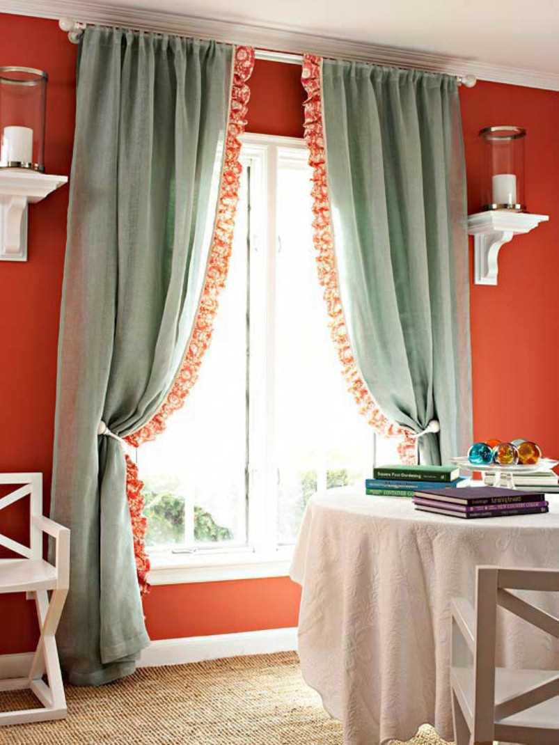 DIY bright decoration of curtains