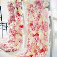 variant of chic decoration of chairs photo