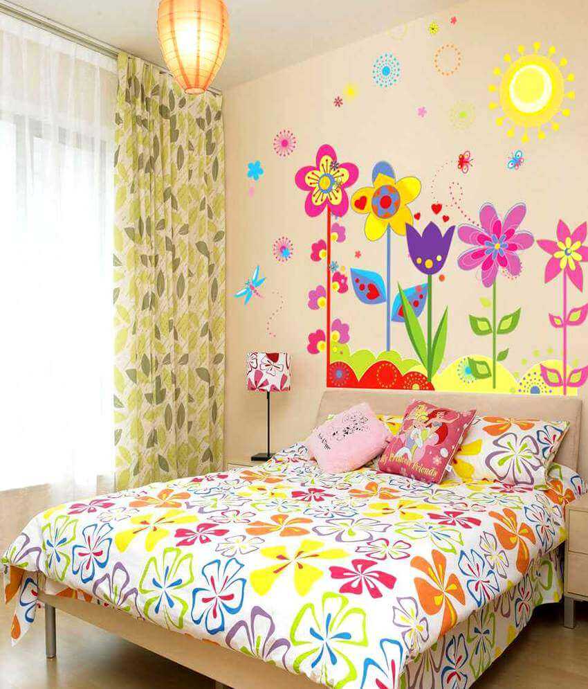 the idea of ​​a beautiful decoration of a children's room