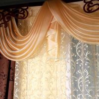 do-it-yourself idea of ​​unusual decoration of curtains picture
