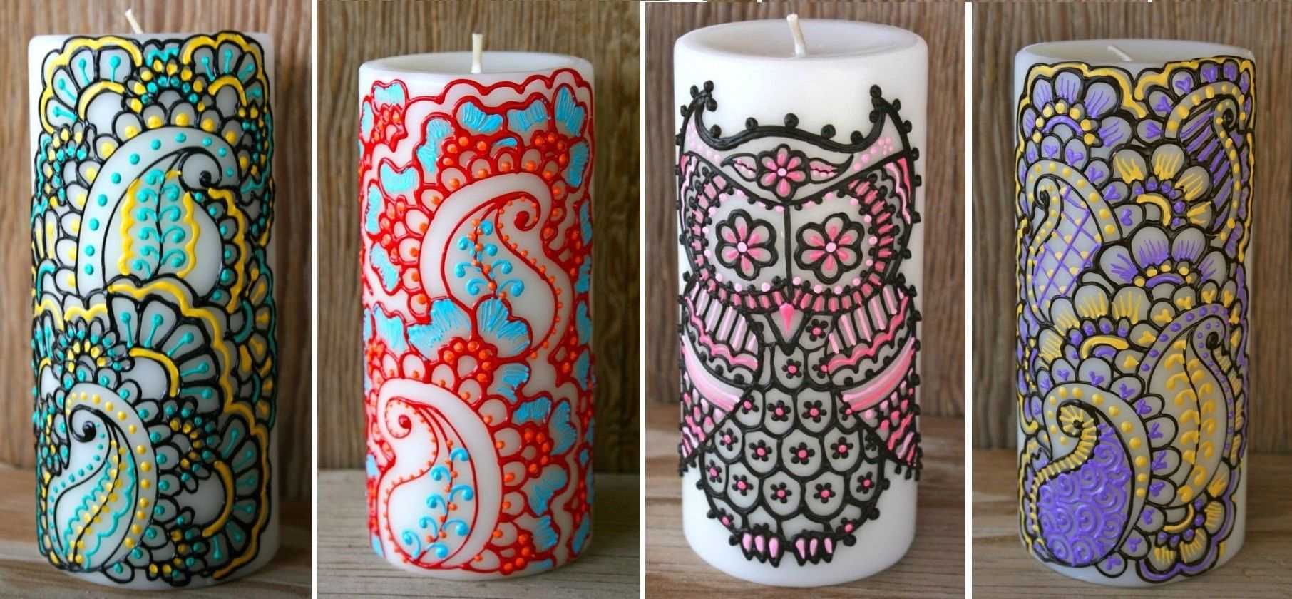do-it-yourself version of the original candle decor