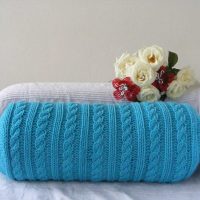 knitted wraps in the bedroom interior picture