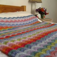knitted rugs in the style of the bedroom picture