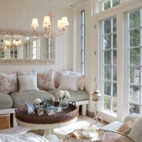 bright bedroom interior provence style photo