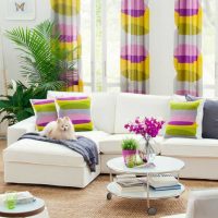 bright facade of the apartment in spring style picture