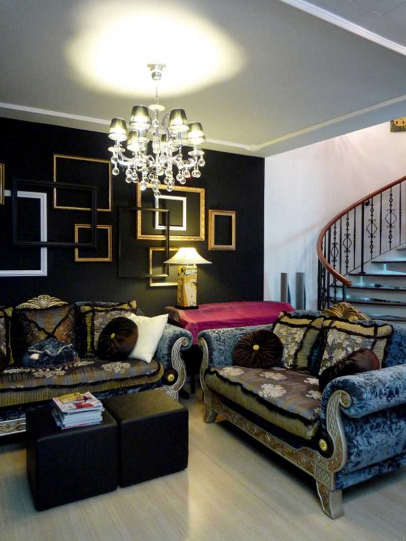 bright gothic style bedroom