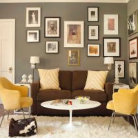 bright room style in mustard color photo