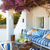 unusual decor of the room in the Mediterranean style photo