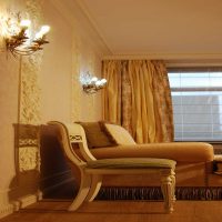 bright design of the apartment in the Greek style photo