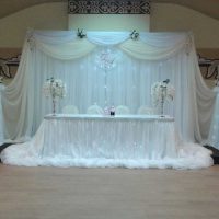 beautiful hall decoration with ribbons picture