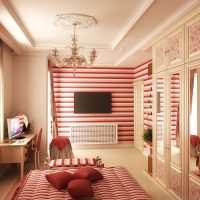 The idea of ​​the original design of the bedroom for the girl picture