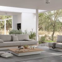idea of ​​a modern apartment decor with sofa photo