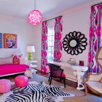 idea of ​​bright bedroom design for a girl picture