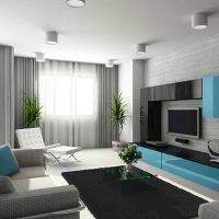 the idea of ​​a beautiful interior decoration of the living room photo