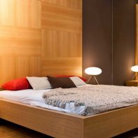 bright wood idea in photo room design