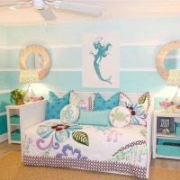 the idea of ​​a beautiful bedroom design for a girl photo