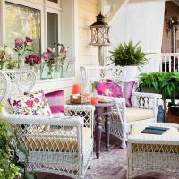 version of the beautiful style of the veranda in the house photo