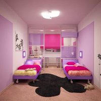 idea of ​​a colored room decor for a girl photo