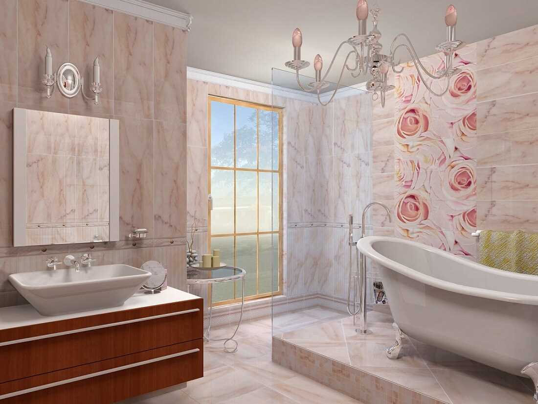 variant of the beautiful style of the bathroom