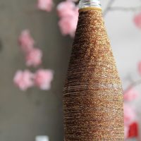 idea of ​​original decoration of a vase picture
