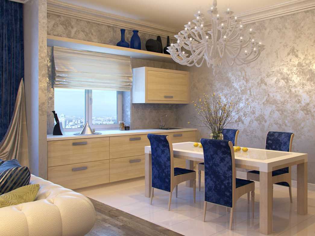 the idea of ​​beautiful decorative plaster in the bedroom interior