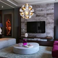 idea of ​​a modern room decor with sofa picture