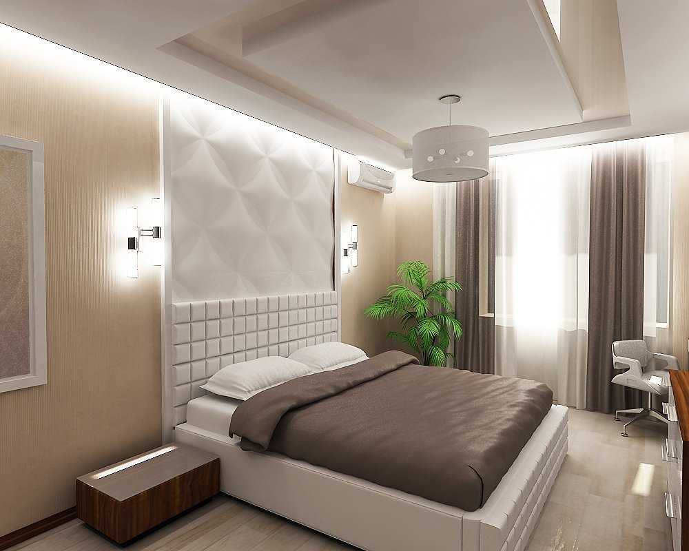 opzione di elegante decorazione dello stile della camera da letto
