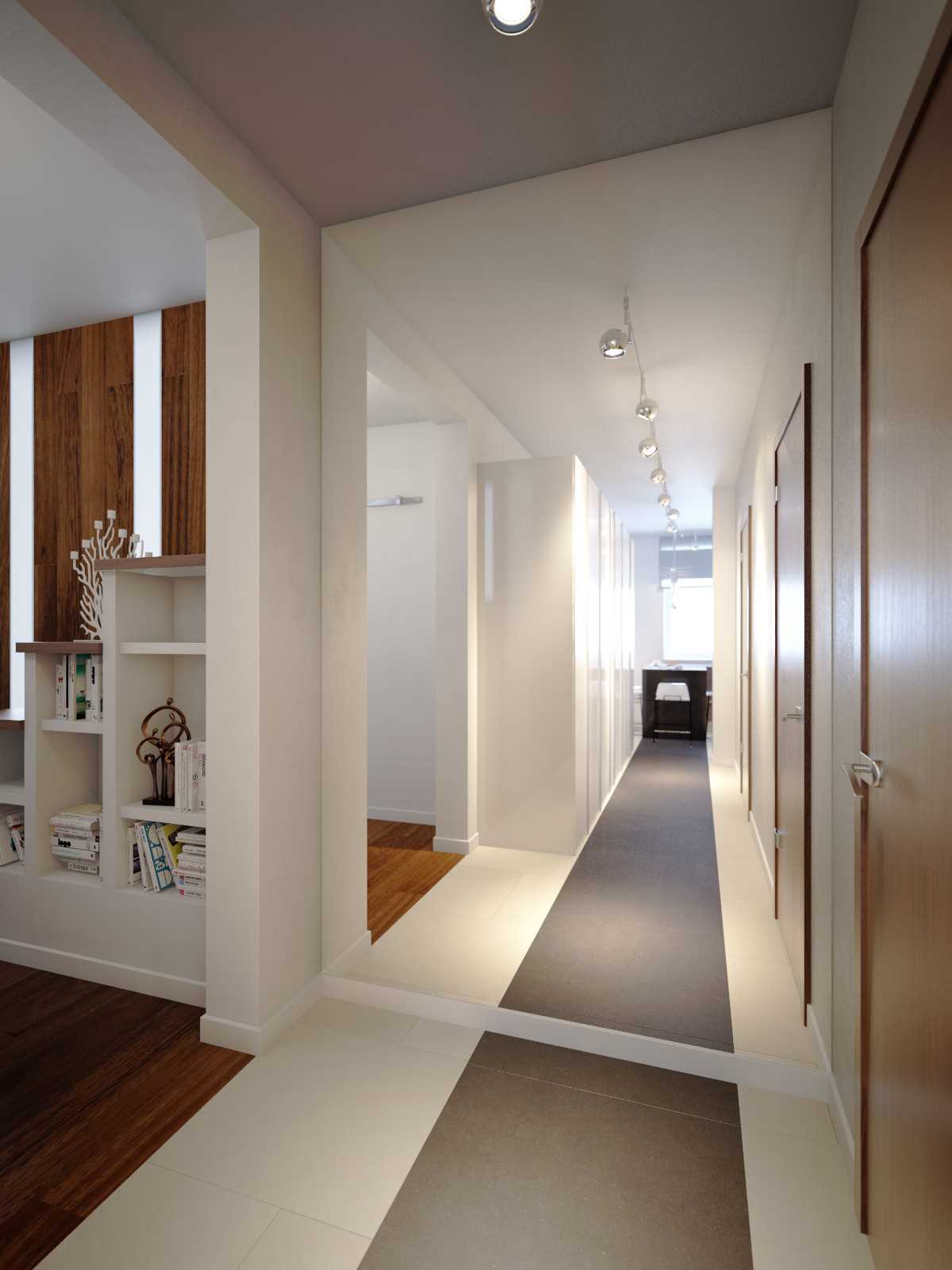 the idea of ​​a beautiful 3-room apartment kitchen design