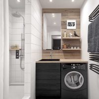 version du design original de la salle de bain dans la photo de l'appartement