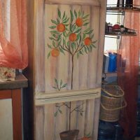 variant of beautiful decoration of the refrigerator picture