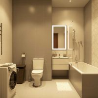 option de design lumineux image de salle de bain