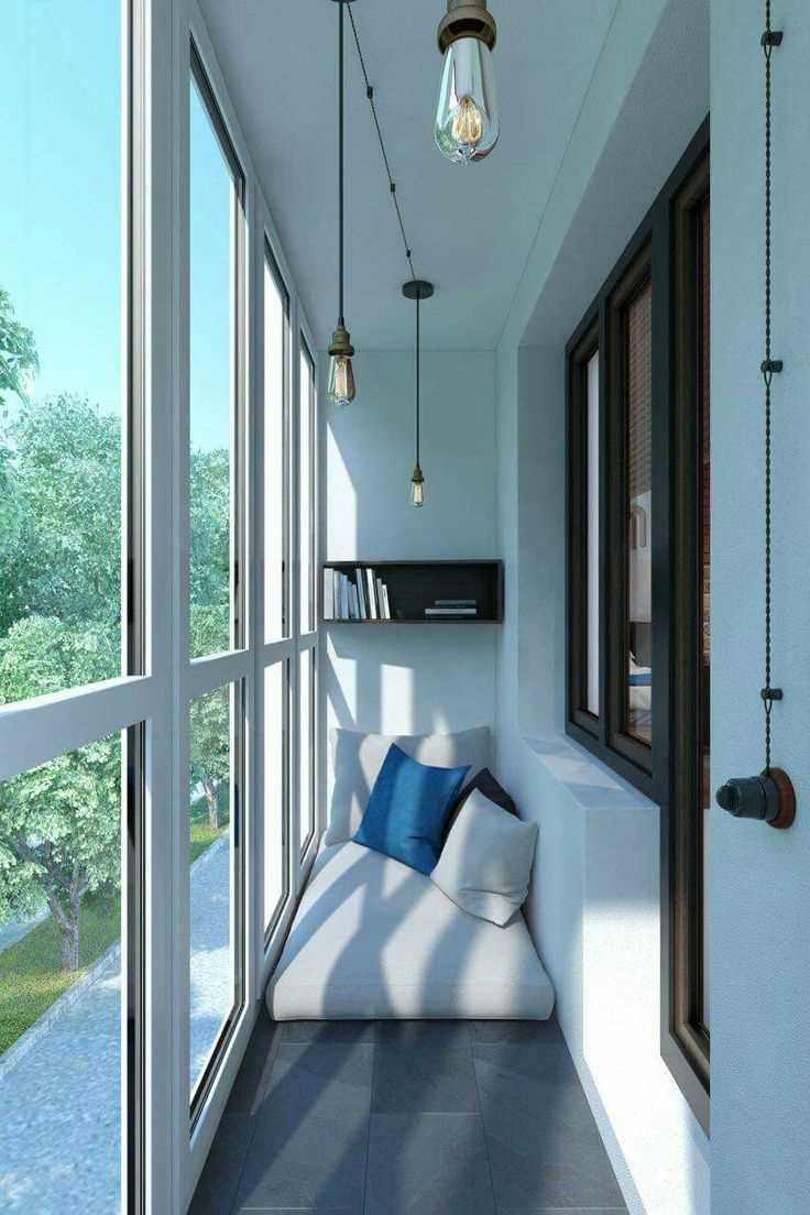 the idea of ​​the original style of the veranda in the house