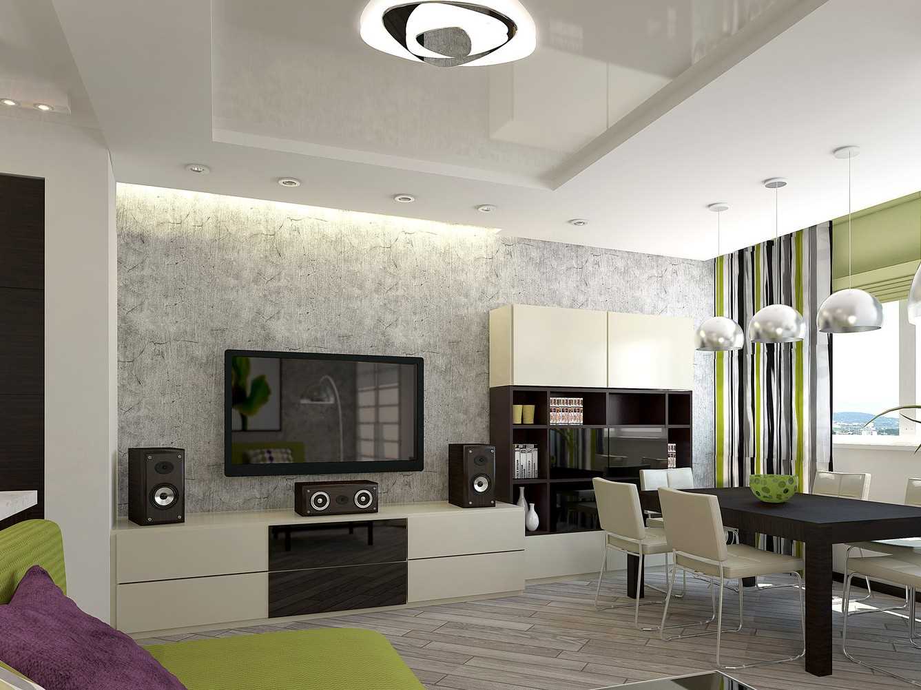 idea of ​​original decorative stucco in the style of an apartment