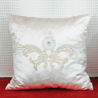 version of the original decorative pillows in the interior of the living room photo