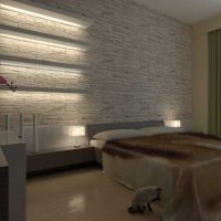 the idea of ​​an unusual decorative stone in the design of the room photo