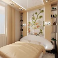 opzione per la decorazione luminosa del design dell'immagine della camera da letto