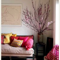 the idea of ​​brightly decorating corners in an apartment photo