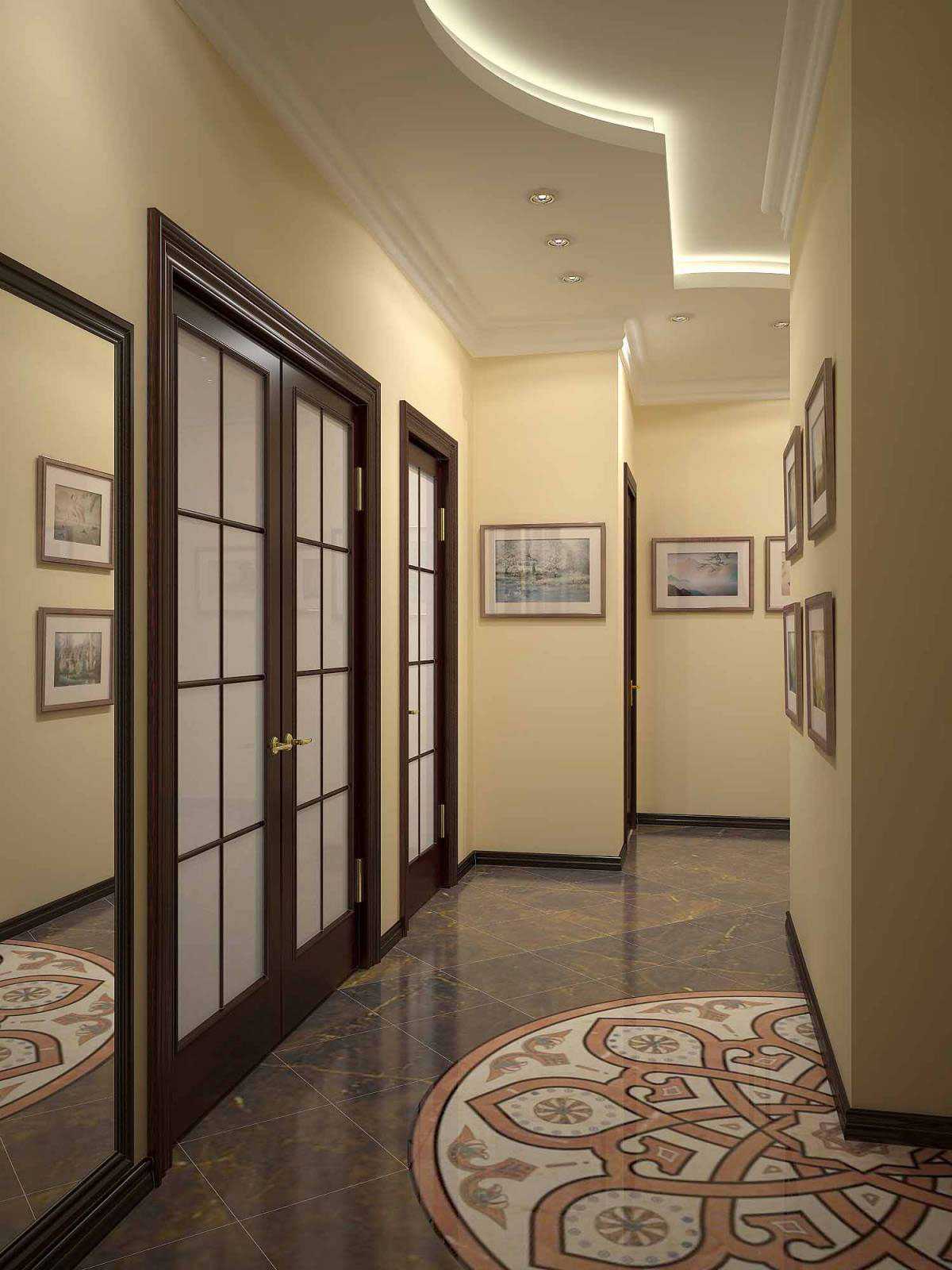version of the original style of the hallway