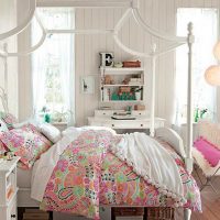 idea of ​​a color bedroom decor for a girl photo
