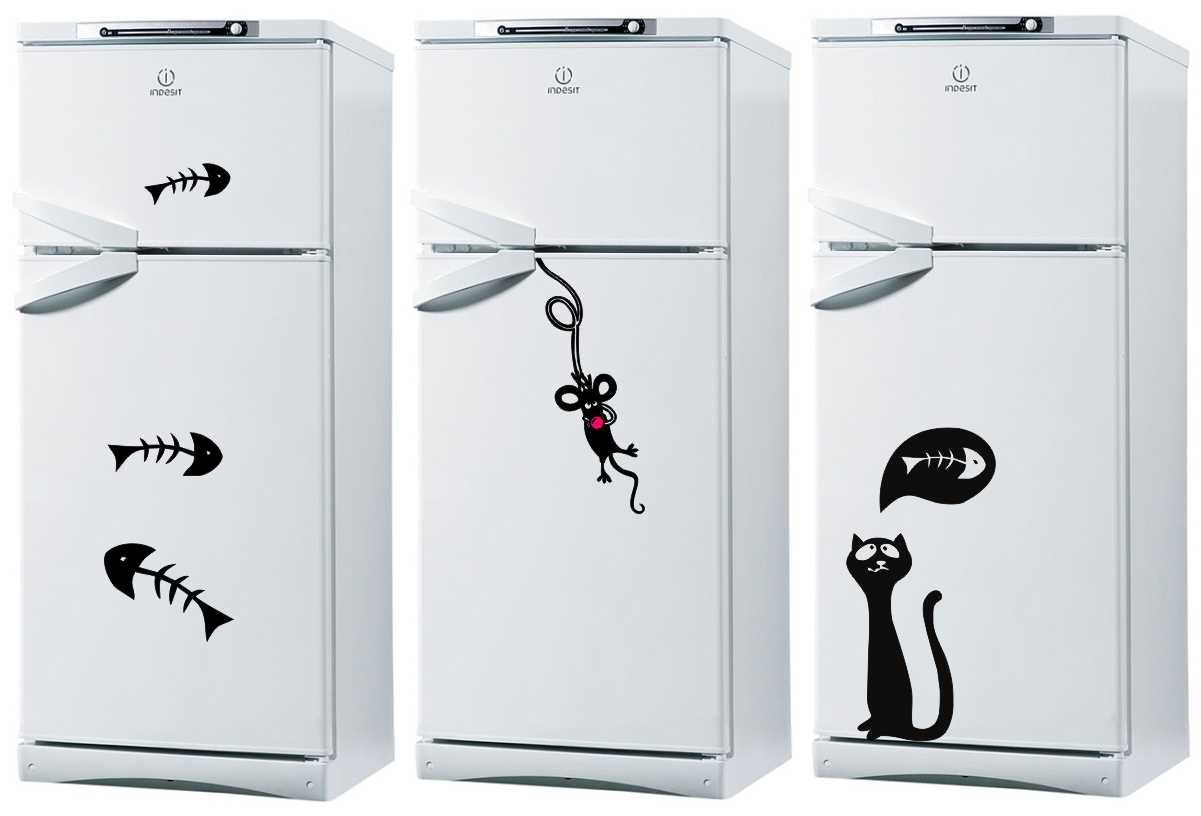 the idea of ​​beautiful decoration of the refrigerator